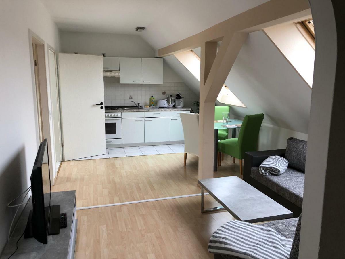 Kuschelige Dachgeschosswohnung Am Clarapark Leipzig Eksteriør bilde